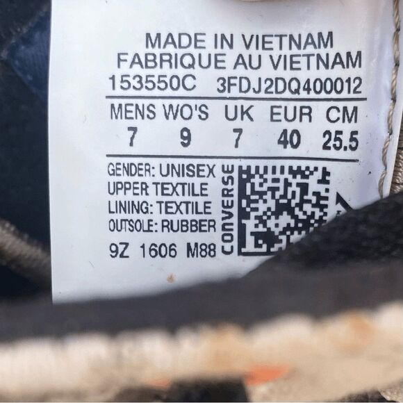 Converse Chuck Taylor II All Star Hi-Top Sneakers Women's 9/Men's 7 Camo Sun - Picture 13 of 13